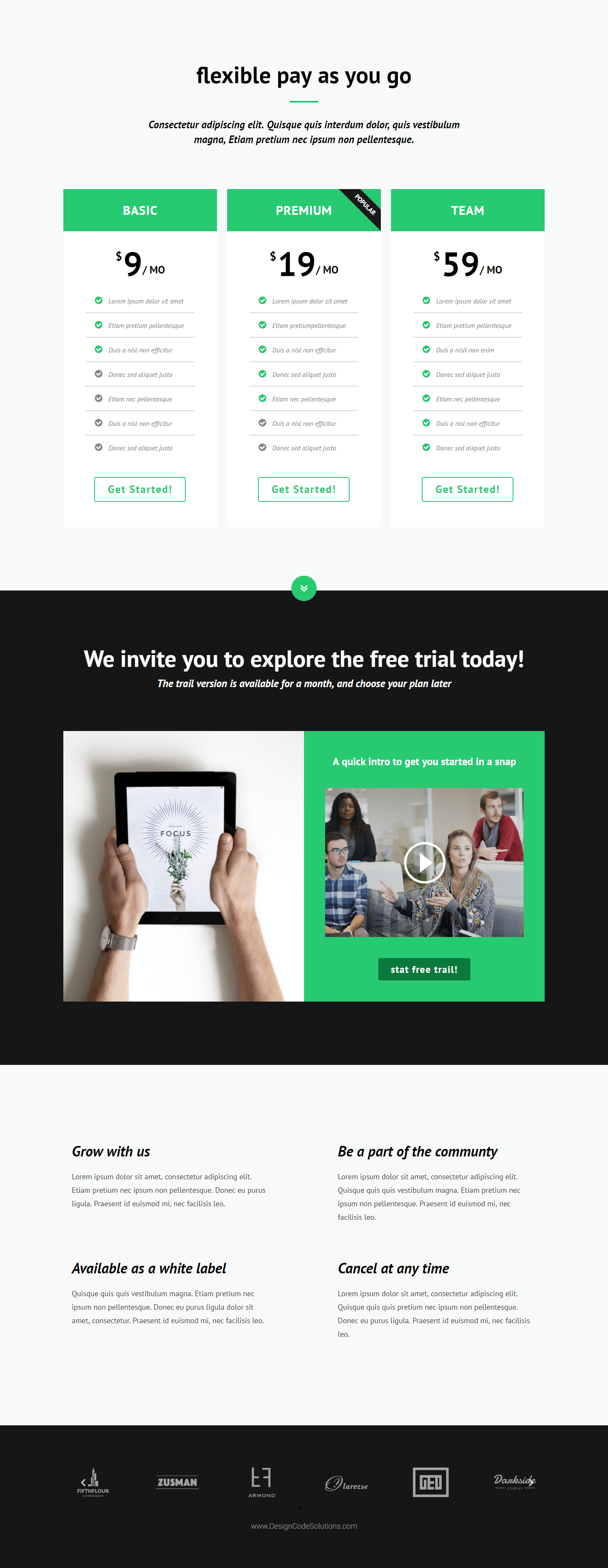 Pricing - Software | Design Code Solutions